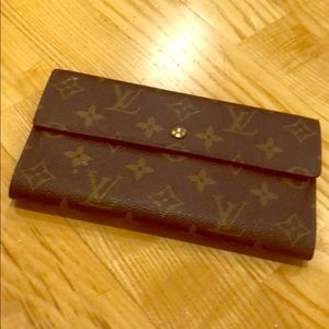 Louis Vuitton Envelop-Style Canvas Wallet